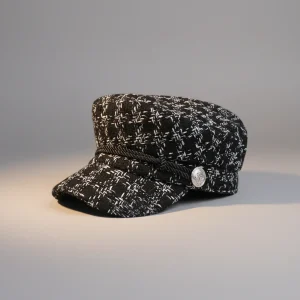 Casquette gavroche femme laine tressée élégante - Vue 1 - casquette gavroche