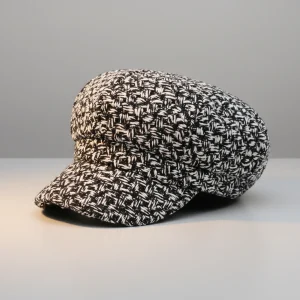 Casquette gavroche femme motif tressé polyvalente - Vue 2 - casquette gavroche
