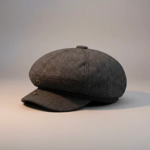 Casquette gavroche homme motif chevron élégant - Vue 2 - casquette gavroche