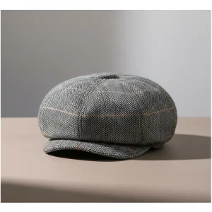 Casquette gavroche homme taille ajustable grise - Vue 1 - casquette gavroche