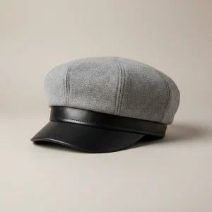 Casquette gavroche jean style casual chic - Vue 1 - casquette gavroche