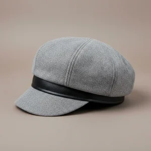 Casquette gavroche jean style casual chic - Vue 2 - casquette gavroche