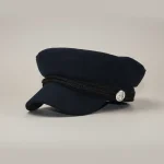Casquette gavroche laine bleu marine taille unique - Vue 1 - casquette gavroche