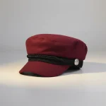 Casquette gavroche laine bordeaux taille unique - Vue 1 - casquette gavroche