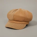 Casquette gavroche laine et coton patchwork - Vue 1 - casquette gavroche