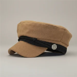 Casquette gavroche laine et coton style marin - Vue 1 - casquette gavroche
