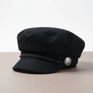 Casquette gavroche laine et coton style marin - Vue 1 - casquette gavroche