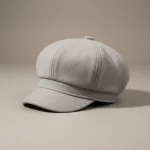 Casquette gavroche laine gris clair taille unique - Vue 1 - casquette gavroche