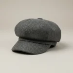 Casquette gavroche laine grise taille unique - Vue 1 - casquette gavroche