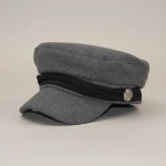 Casquette gavroche laine grise taille unique - Vue 1 - casquette gavroche