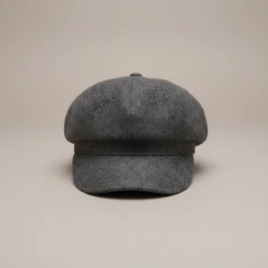 Casquette gavroche laine grise taille unique - Vue 1 - casquette gavroche