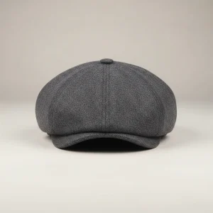 Casquette gavroche laine grise taille unique - Vue 1 - casquette gavroche