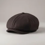 Casquette gavroche laine marron style décontracté - Vue 1 - casquette gavroche