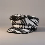 Casquette gavroche laine mérinos rayée femme - Vue 1 - casquette gavroche