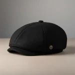 casquette gavroche laine noire taille unique - Vue 1 - casquette gavroche