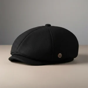 casquette gavroche laine noire taille unique - Vue 1 - casquette gavroche