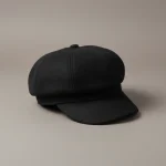 Casquette gavroche laine noire taille unique - Vue 1 - casquette gavroche