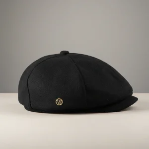casquette gavroche laine noire taille unique - Vue 2 - casquette gavroche