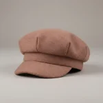 Casquette gavroche laine noisette taille ajustable - Vue 1 - casquette gavroche