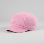 Casquette gavroche laine rose femme élégante - Vue 1 - casquette gavroche
