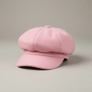 Casquette gavroche laine rose taille unique - Vue 1 - casquette gavroche