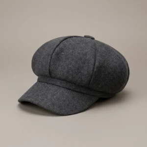 Casquette gavroche laine vierge femme hiver - Vue 1 - casquette gavroche