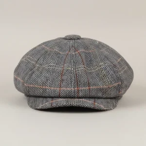 Casquette gavroche lin et coton style vintage - Vue 1 - casquette gavroche
