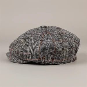 Casquette gavroche lin et coton style vintage - Vue 2 - casquette gavroche