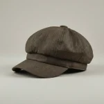 Casquette gavroche lin et coton taille ajustable - Vue 1 - casquette gavroche