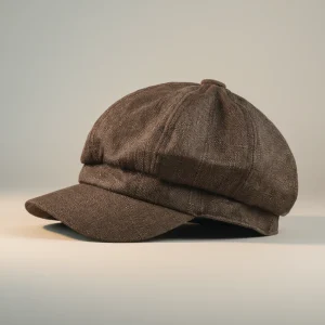 Casquette gavroche lin et coton taille ajustable - Vue 2 - casquette gavroche