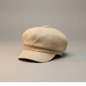 Casquette gavroche lin femme style décontracté - Vue 1 - casquette gavroche