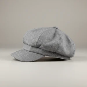 Casquette gavroche lin femme taille ajustable - Vue 2 - casquette gavroche