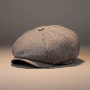 Casquette gavroche lin homme style intemporel - Vue 1 - casquette gavroche