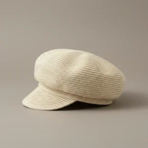 Casquette gavroche paille de papier beige été - Vue 2 - casquette gavroche