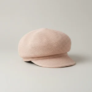 Casquette gavroche paille de papier rose été - Vue 1 - casquette gavroche