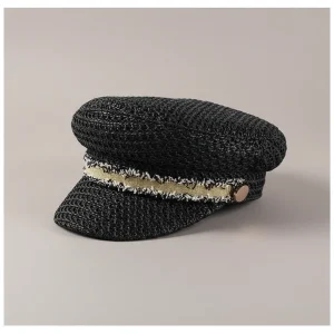 Casquette gavroche paille synthétique femme été - Vue 1 - casquette gavroche