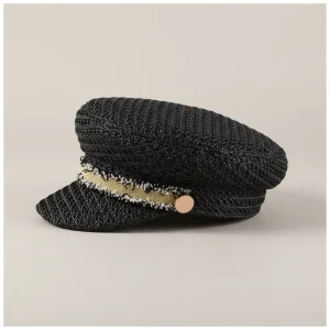 Casquette gavroche paille synthétique femme été - Vue 2 - casquette gavroche