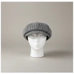 Casquette gavroche pied-de-poule taille ajustable - Vue 1 - casquette gavroche