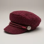 casquette gavroche polyester bordeaux taille unique - Vue 1 - casquette gavroche