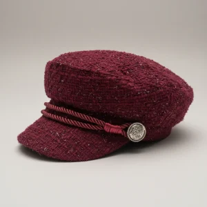 casquette gavroche polyester bordeaux taille unique - Vue 1 - casquette gavroche