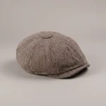 Casquette gavroche polyester chevron style vintage - Vue 1 - casquette gavroche