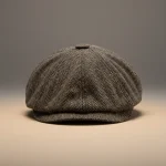 Casquette gavroche polyester effet tweed - Vue 1 - casquette gavroche