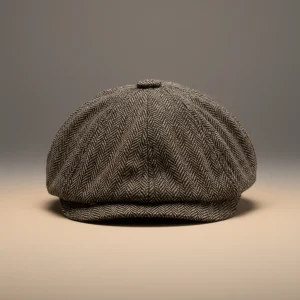 Casquette gavroche polyester effet tweed - Vue 1 - casquette gavroche