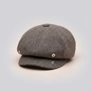 Casquette gavroche polyester effet tweed homme - Vue 1 - casquette gavroche