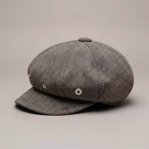 Casquette gavroche polyester effet tweed homme - Vue 2 - casquette gavroche