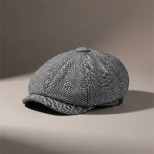 Casquette gavroche polyester motif chevron - Vue 1 - casquette gavroche