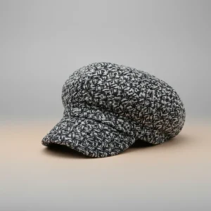 Casquette gavroche polyester motif tressé - Vue 1 - casquette gavroche