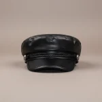 casquette gavroche simili cuir femme élégante - Vue 1 - casquette gavroche