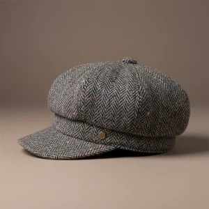Casquette gavroche tweed femme multi-couleurs - Vue 2 - casquette gavroche