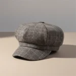 Casquette gavroche tweed gris taille unique - Vue 1 - casquette gavroche